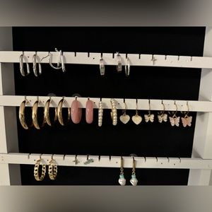 Fashion jewelry 7PC gold earrings set